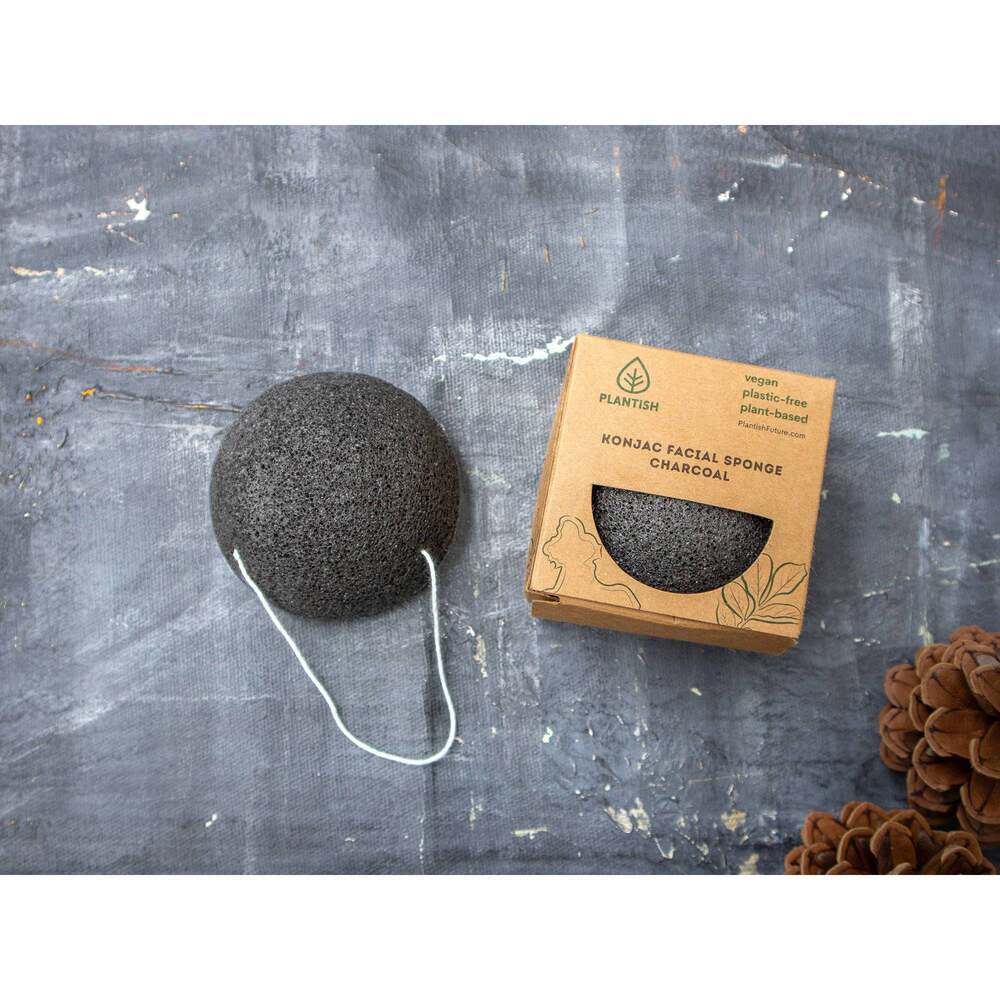 Konjac Facial Sponge - Charcoal